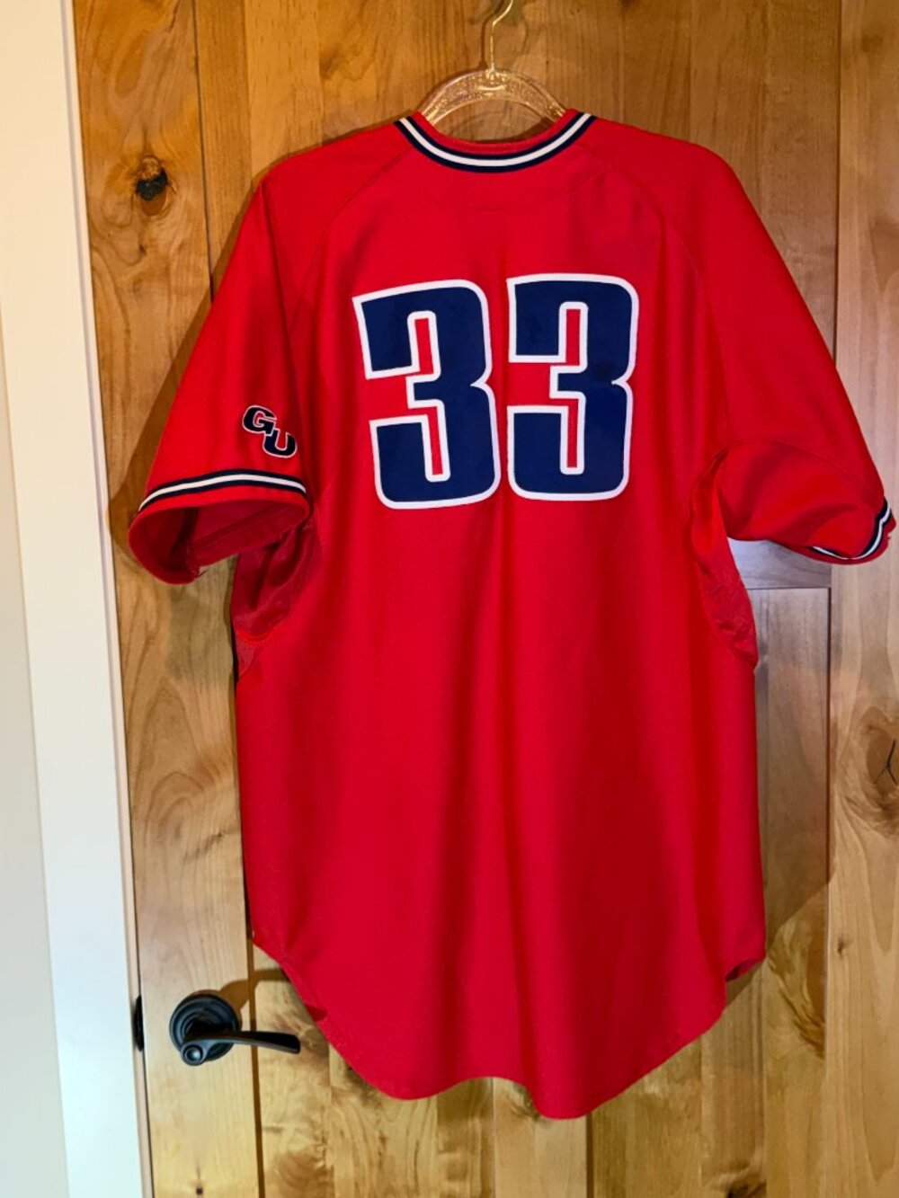 Nike Gonzaga Zags Red Baseball Jersey Size 50 4TG - Picture 4 of 6